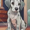 Great Dane With Spots Diamond Painting