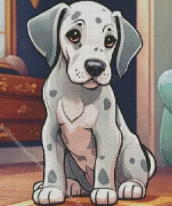 Great Dane With Spots Diamond Painting