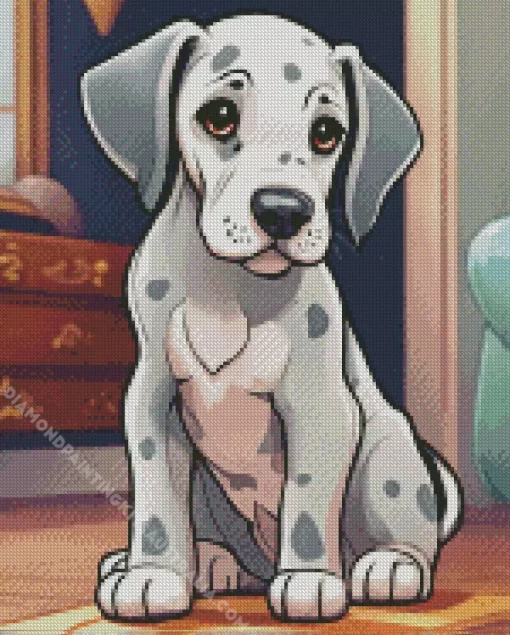 Great Dane With Spots Diamond Painting