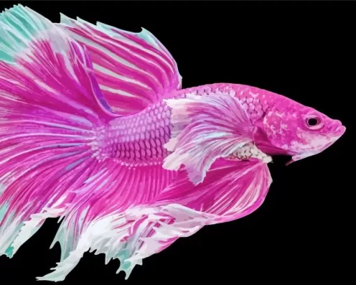 Pink Fish Diamond Painting