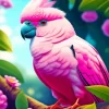 Pink Parrot Diamond Painting