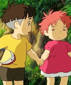 Ponyo And Sosuke Diamond Painting