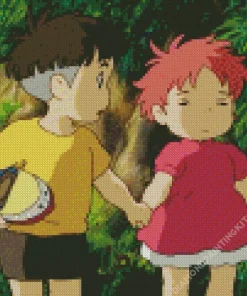 Ponyo And Sosuke Diamond Painting