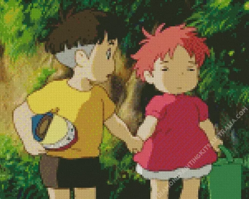 Ponyo And Sosuke Diamond Painting