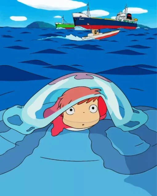 Ponyo Anime Diamond Painting