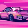 Porsche Illustration Diamond Painting