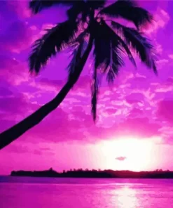 Purple Sunset Diamond Painting