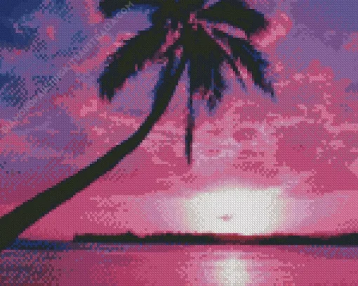 Purple Sunset Diamond Painting