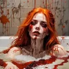 Scary Lady In Bathtub Diamond Painting