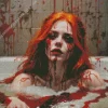 Scary Lady In Bathtub Diamond Painting