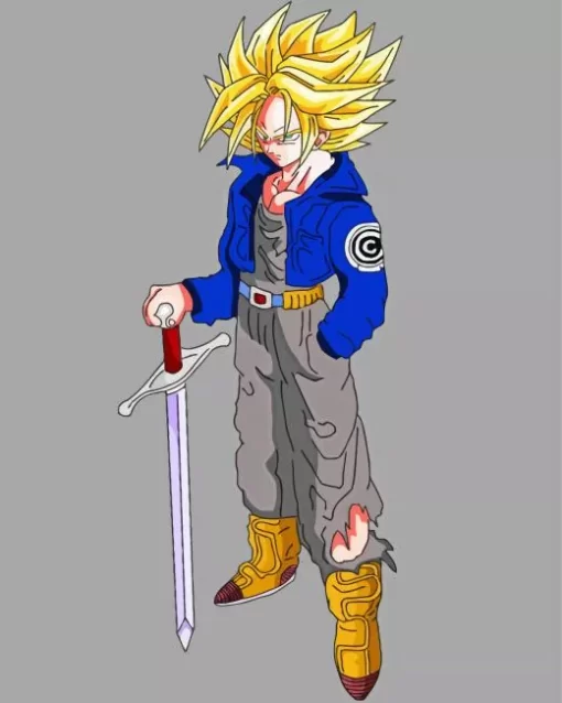 Super Saiyan Trunks Diamond Painting