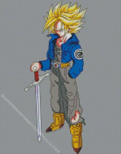 Super Saiyan Trunks Diamond Painting