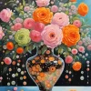 Vase And Flowers Diamond Painting