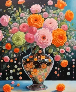 Vase And Flowers Diamond Painting