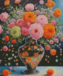 Vase And Flowers Diamond Painting