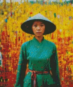 Vietnamese Girl Diamond Painting