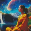 Woman Doing Yoga Diamond Painting