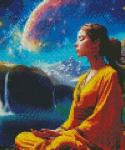 Woman Doing Yoga Diamond Painting