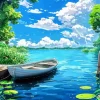 Animation Boat Diamond Painting