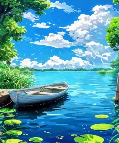 Animation Boat Diamond Painting