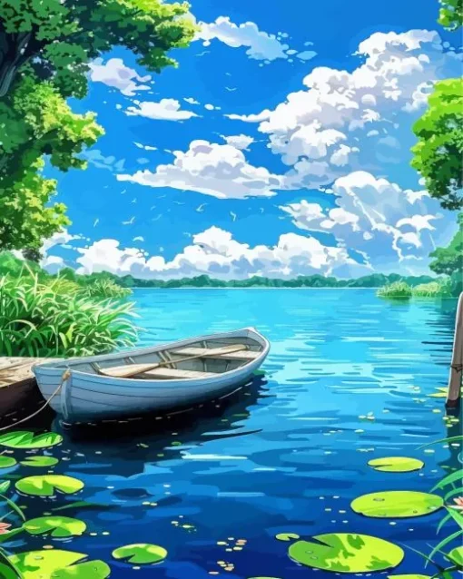 Animation Boat Diamond Painting