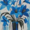 Blue Lilies Art Diamond Painting