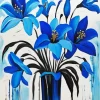 Blue Lilies Art Diamond Painting