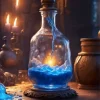 Blue Potion Bottle Diamond Painting