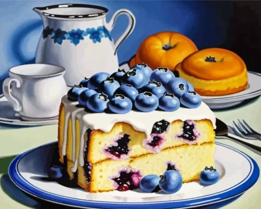 Blueberry Cake Diamond Painting