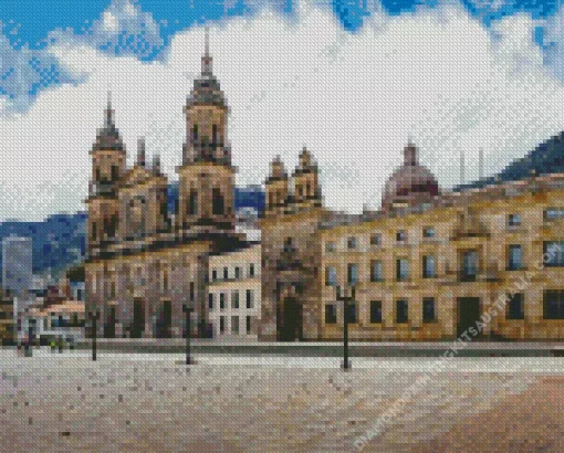 Bogota Plaza De Bolivar Diamond Painting