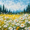 Aesthetic Field Daisy Art Diamond Painting