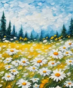 Aesthetic Field Daisy Art Diamond Painting