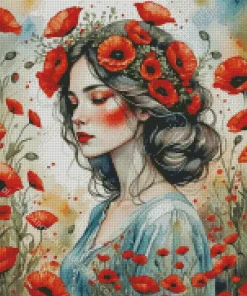 Aesthetic Flower Poppies Diamond Painting