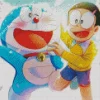 Aesthetic Nobita And Doraemon Art Diamond Painting