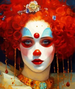 Beautiful Female Clown Diamond Painting