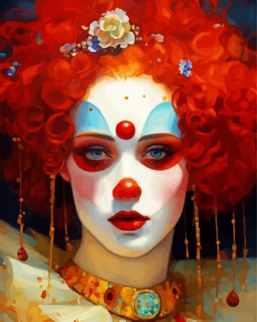 Beautiful Female Clown Diamond Painting