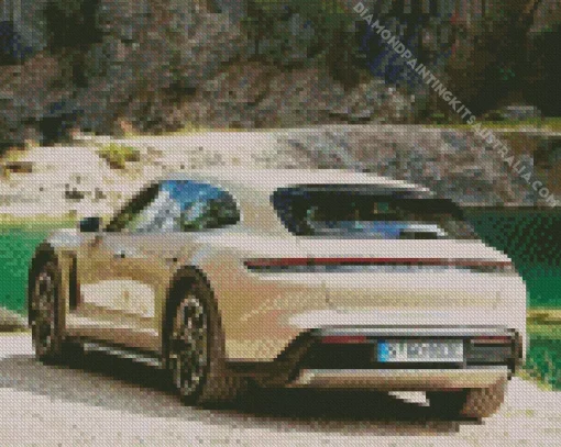 Beige Porsche Diamond Painting