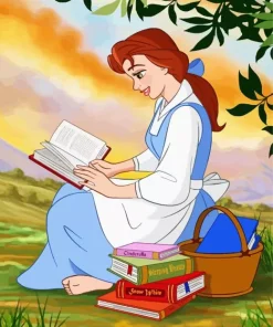 Belle Reading Diamond Painting