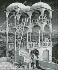 Belvedere By Maurits Cornelis Escher Diamond Painting