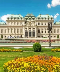 Belvedere Garden Vienna Diamond Painting