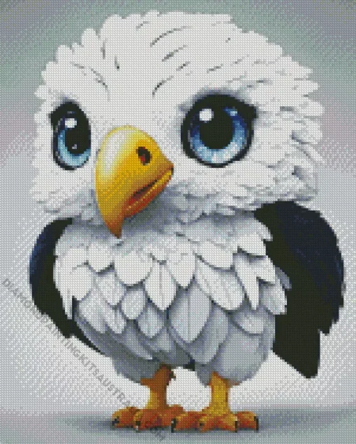 Bird With Big Eyes Diamond Painting