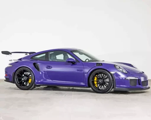 Black And Purple Porsche Diamond Painting