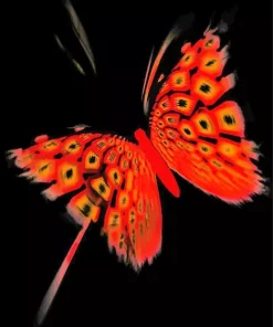 Black And Red Butterfly Diamond Painting