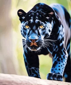 Black Jaguar Diamond Painting