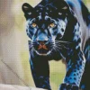 Black Jaguar Diamond Painting