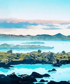 Blue Lagoon Iceland Diamond Painting