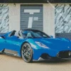 Blue Maserati Mc20 Diamond Painting