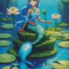 Blue Mermaid Diamond Painting