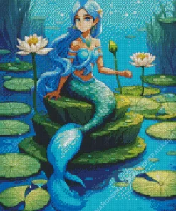 Blue Mermaid Diamond Painting