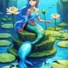 Blue Mermaid Diamond Painting